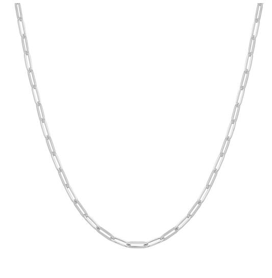  TRAILBLAZER - Colliers maillons - Argent / Rhodié - 43cm